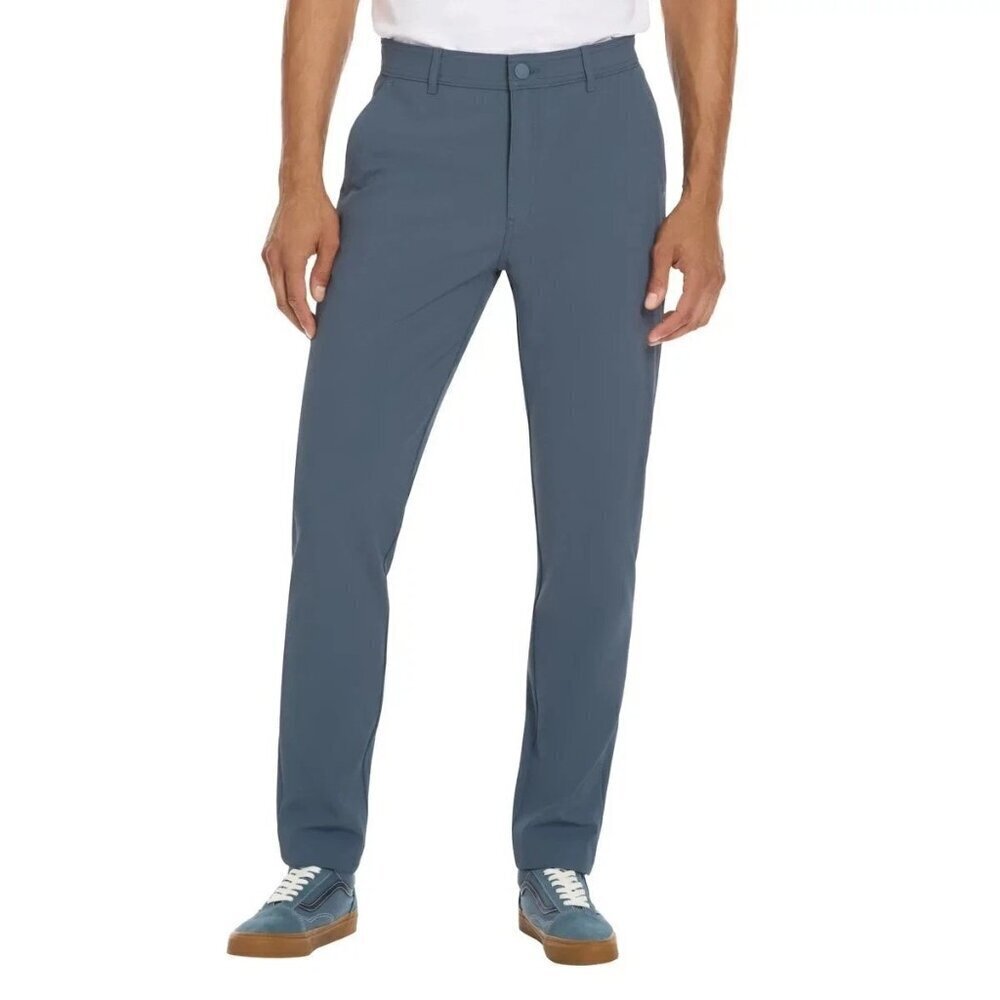 NEW Hurley Men's 34x32 4-Way Stretch Performance Tech Pants Blue Cargo